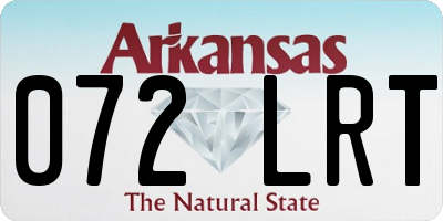 AR license plate 072LRT