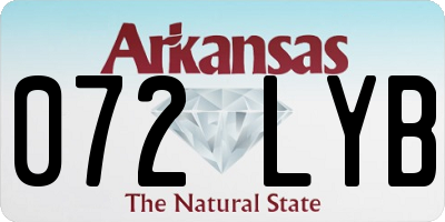 AR license plate 072LYB