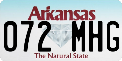 AR license plate 072MHG