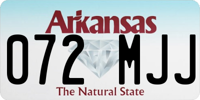 AR license plate 072MJJ