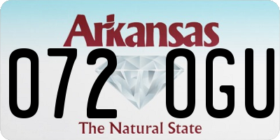 AR license plate 072OGU
