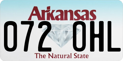 AR license plate 072OHL