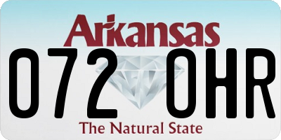 AR license plate 072OHR