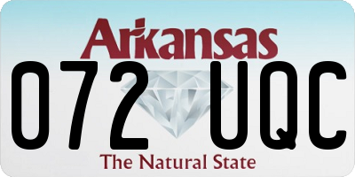 AR license plate 072UQC