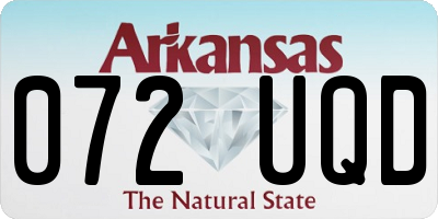 AR license plate 072UQD
