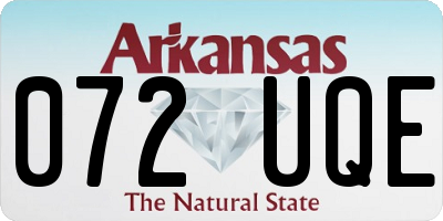 AR license plate 072UQE