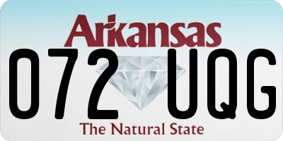AR license plate 072UQG