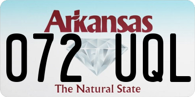 AR license plate 072UQL