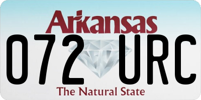 AR license plate 072URC