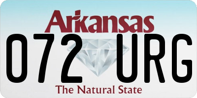 AR license plate 072URG