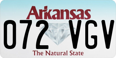 AR license plate 072VGV