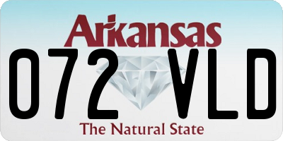 AR license plate 072VLD