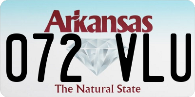 AR license plate 072VLU