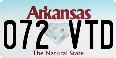 AR license plate 072VTD