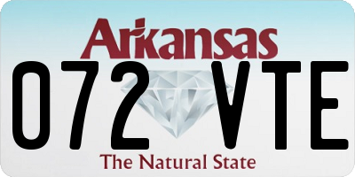 AR license plate 072VTE