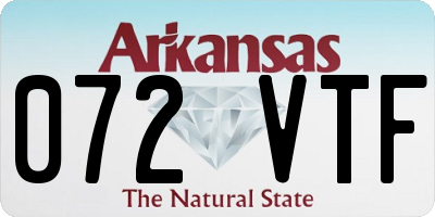 AR license plate 072VTF