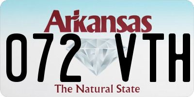 AR license plate 072VTH