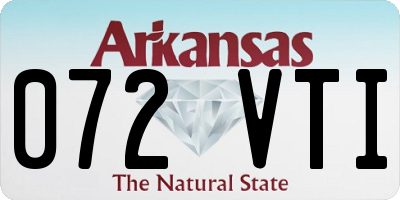 AR license plate 072VTI