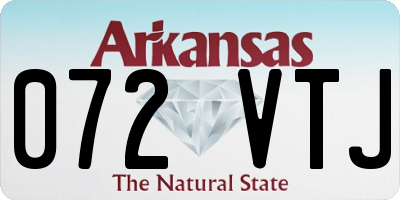 AR license plate 072VTJ