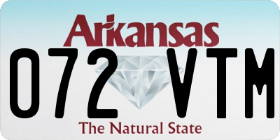 AR license plate 072VTM