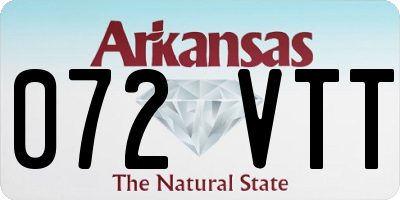 AR license plate 072VTT