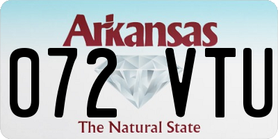 AR license plate 072VTU