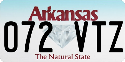 AR license plate 072VTZ