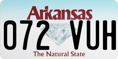 AR license plate 072VUH