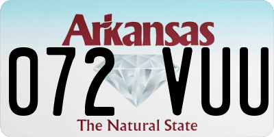 AR license plate 072VUU