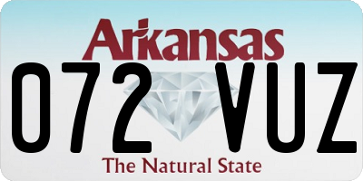 AR license plate 072VUZ
