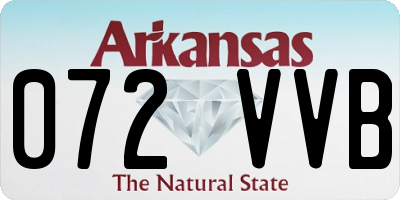 AR license plate 072VVB