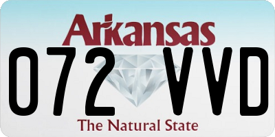 AR license plate 072VVD