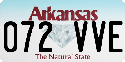 AR license plate 072VVE