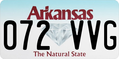 AR license plate 072VVG