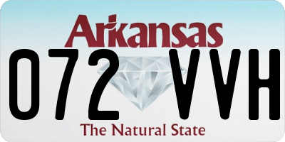 AR license plate 072VVH