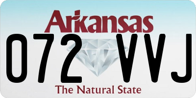 AR license plate 072VVJ