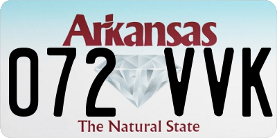 AR license plate 072VVK