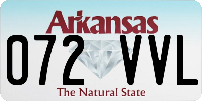 AR license plate 072VVL