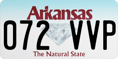 AR license plate 072VVP