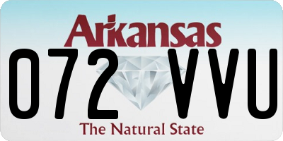 AR license plate 072VVU