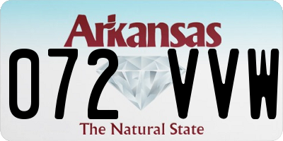 AR license plate 072VVW