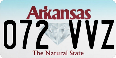 AR license plate 072VVZ