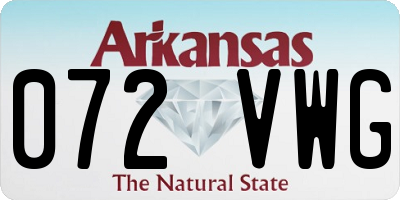AR license plate 072VWG