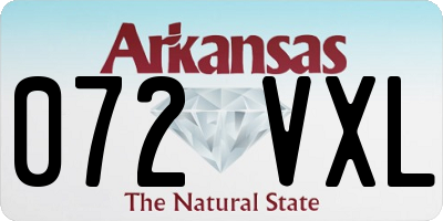 AR license plate 072VXL