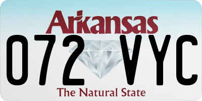 AR license plate 072VYC