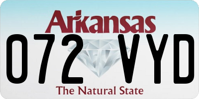 AR license plate 072VYD