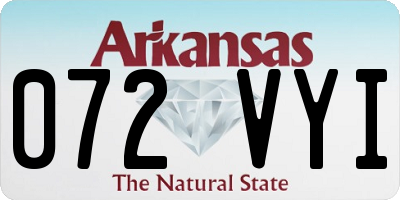 AR license plate 072VYI