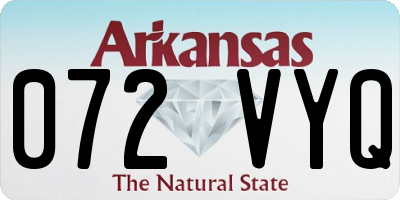 AR license plate 072VYQ