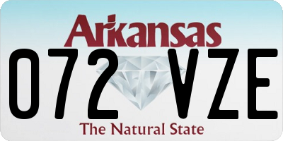 AR license plate 072VZE