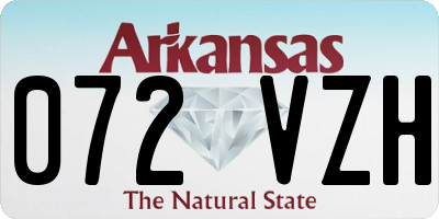 AR license plate 072VZH